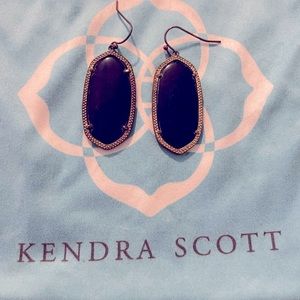 Kendra Scott Elle Navy Drop Earrings
